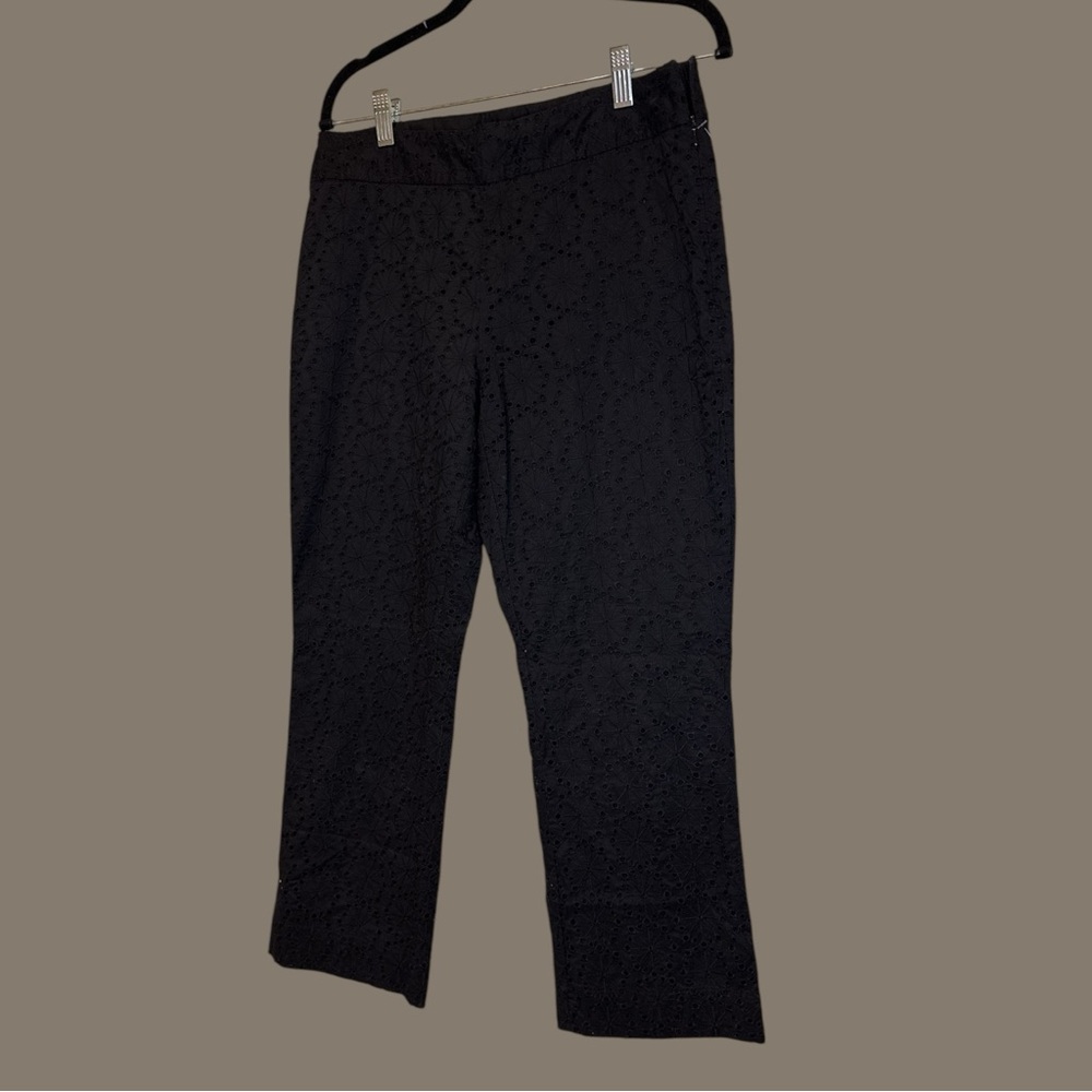 Banana Republic Black Embossed Pants Size 6
